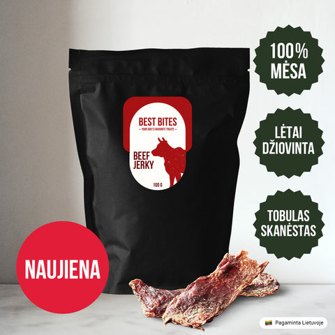 Jautienos Jerky (Raumenims + Imunitetui) - Best Bites
