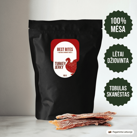 Kalakutienos Jerky (Virškinimui + Nervų Sistemai)